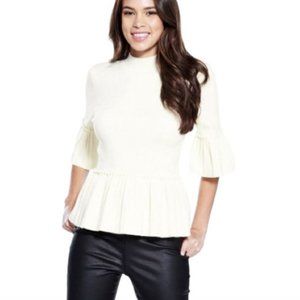 Ted Baker lislie Peplum Ivory/White Sweater - TB  4